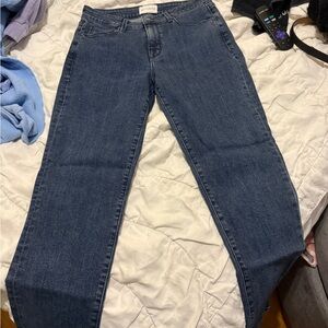 PARKER SMITH Dark Blue Straight Leg Jeans